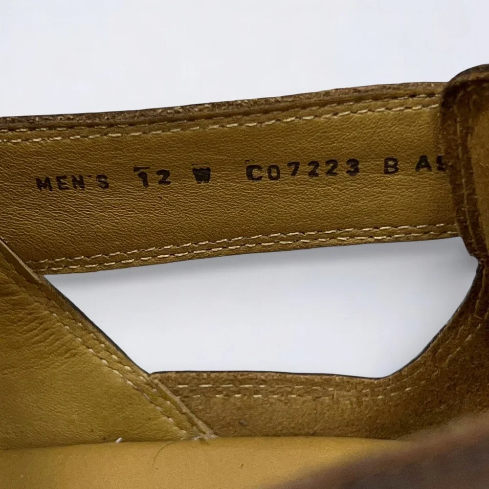 Cole Haan Sandals Men's Size 12 W Brown Leather NikeAir Dempsey Fisherman Preppy